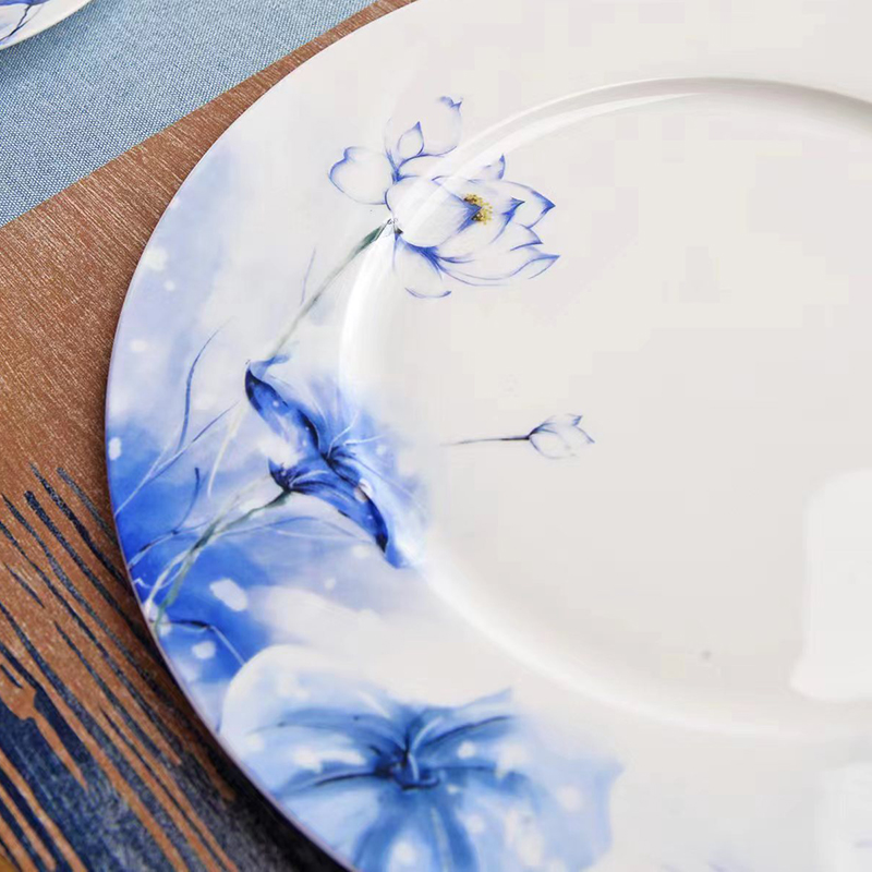 北国风光骨瓷摆台青荷TS-BT青荷高清大图