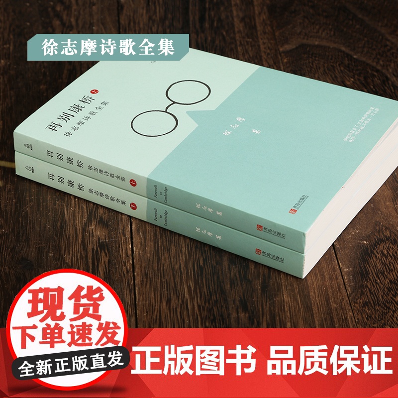 [央视网]再别康桥 徐志摩诗歌全集 套装共2册 散文集诗歌书籍 徐志摩经典诗作 富有灵性的浪漫主义文学经典 QH高清大图