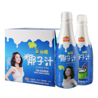 欢乐家生榨椰子汁1L*6瓶椰汁果肉型营养果汁椰汁饮料大瓶饮品整箱
