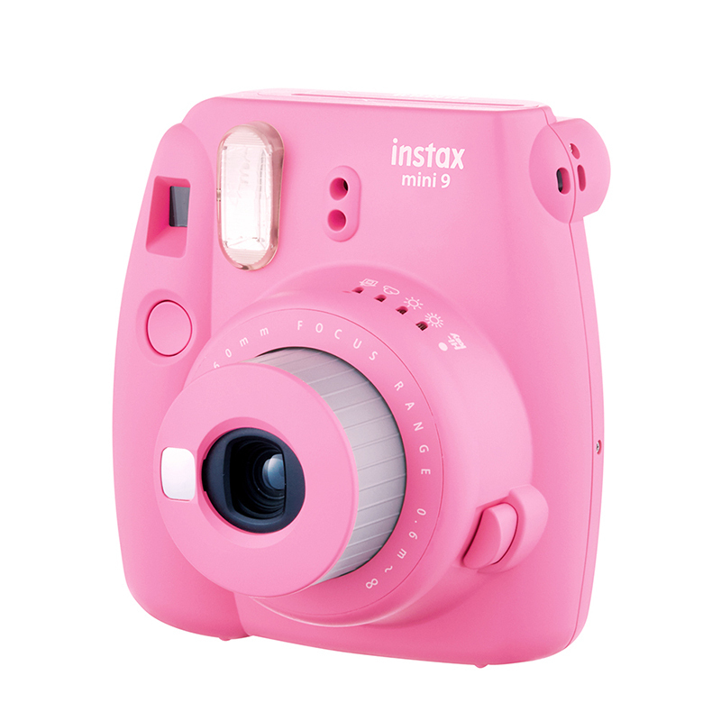 富士(FUJIFILM)INSTAX 拍立得 胶片相机 mini9 火烈鸟粉色 富士小尺寸 单机标配高清大图
