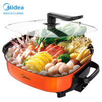 美的(Midea) MC-LHN30A 家用多功能 电火锅 6升电煎锅 正品 电煮锅 一锅多用6L大容量双环聚能加热