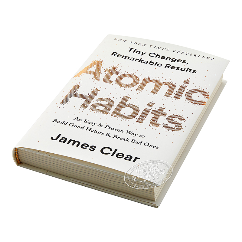 [正版]atomic habits 原子习惯英文 原子习惯 掌控习惯英文 精装 建立好习惯 打破坏习惯 Atomic高清大图