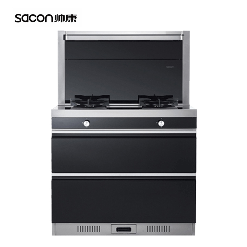 帅康(sacon)JJZ-FB608集成灶一体16-17(m3/min)大风量侧吸下排式燃气灶油烟机保洁柜套餐液化气