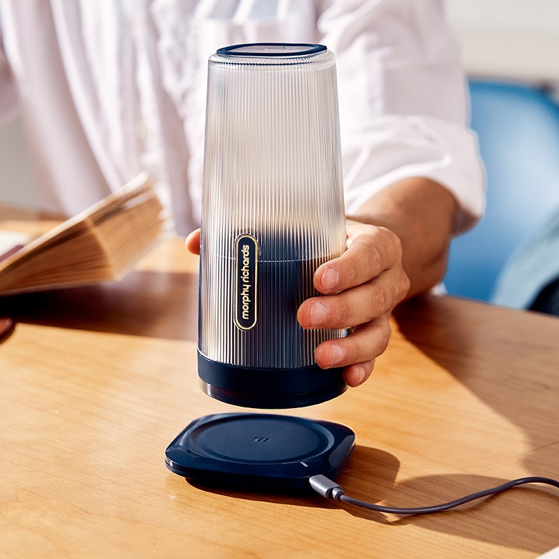 摩飞电器(MORPHY RICHARDS) 便携榨汁杯300ML 蓝色 MR9800高清大图