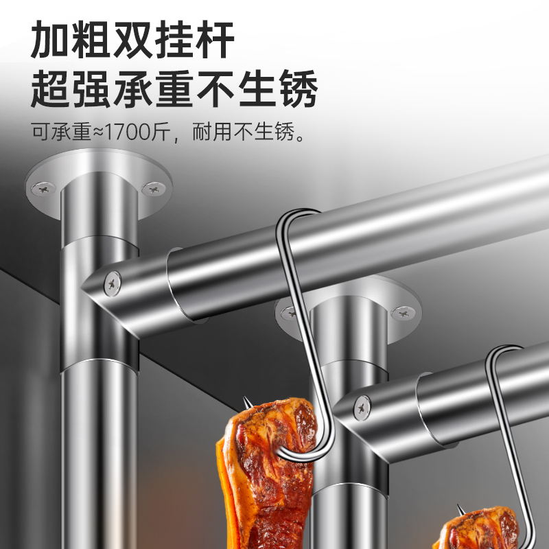 意黛斯(YIDAISI)挂肉柜商用牛羊肉保鲜柜冷鲜肉猪肉排酸展示柜冷藏立式冰柜 三门直冷YDS-GRG-3M高清大图