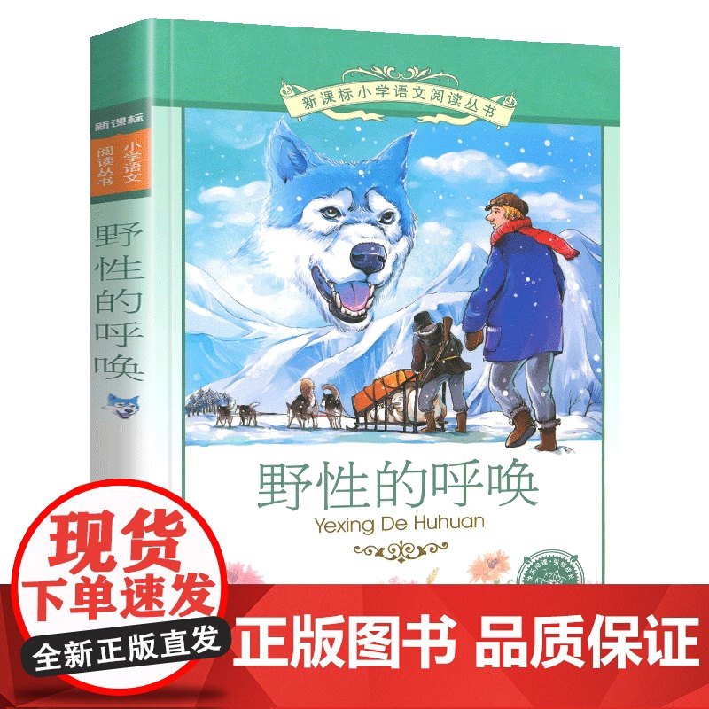 野性的呼唤小学语文阅读丛书注音版一二年级寒假暑假国学经典早教幼儿启蒙书带拼音高清大图