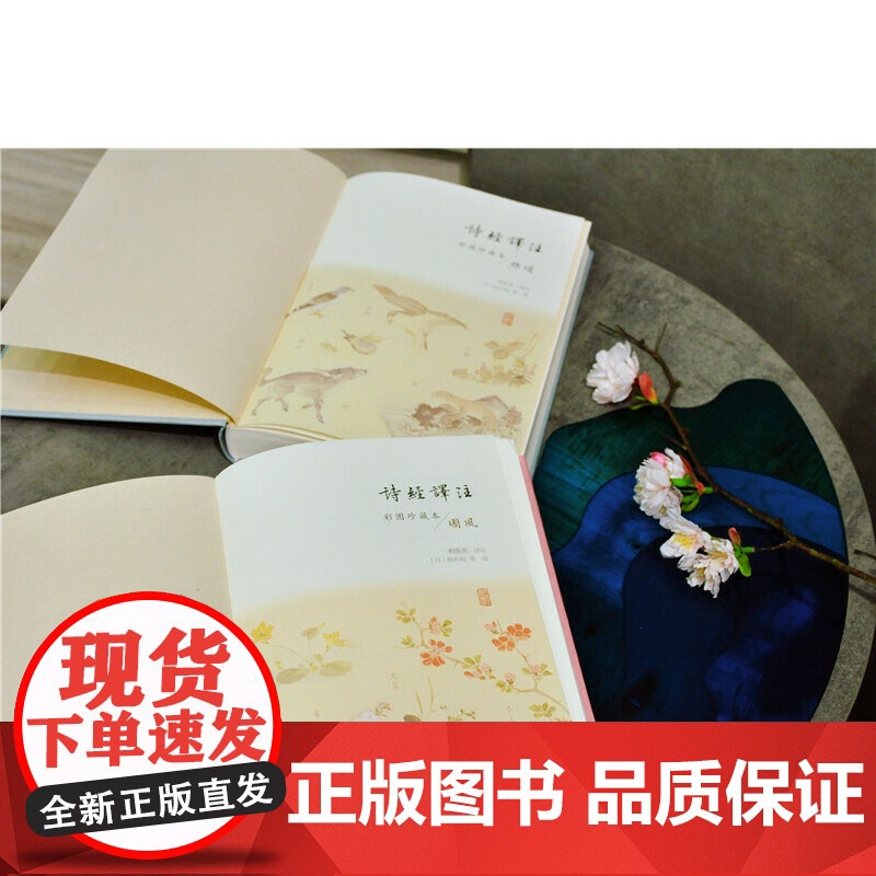 诗经译注(彩图珍藏本)(全2册)(戴建业、安意如!上海古籍出版社50万册经典,程俊英诞辰120周年纪念珍藏)高清大图
