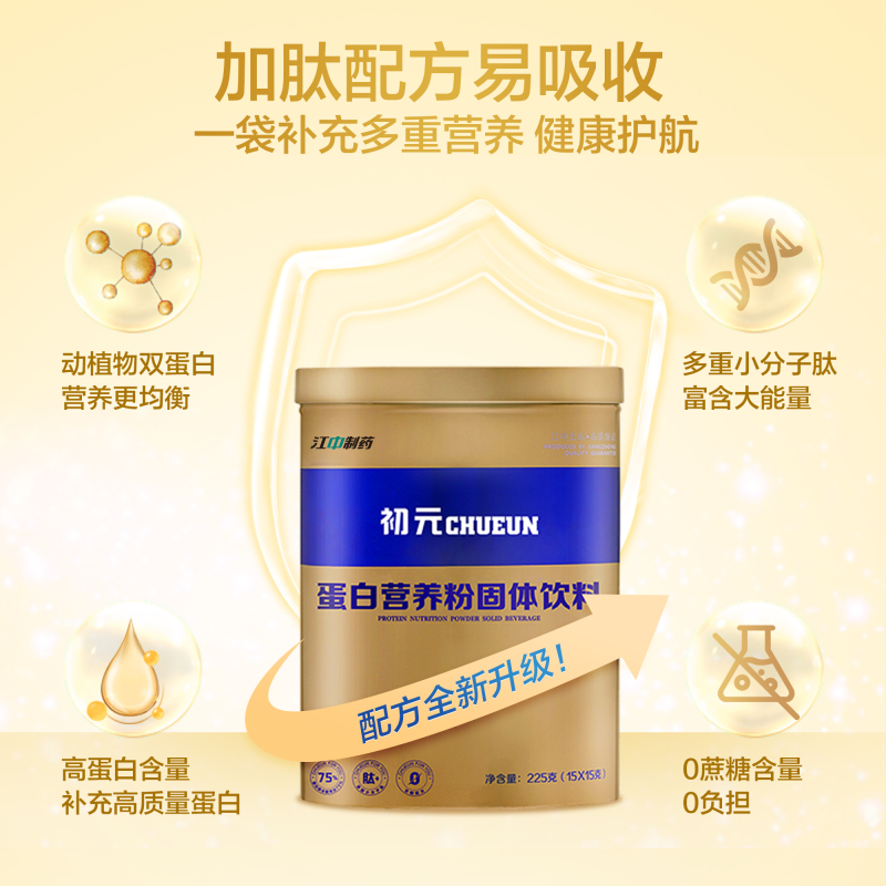 江中集团JZJT 初元蛋白营养粉450g 动植物双蛋白 补充蛋白质高清大图
