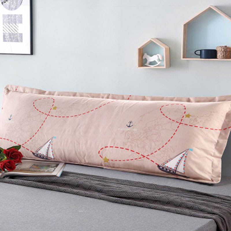 双人枕套长枕头套成人情侣长款大号1.2/1.5/1.8m米 床上用品枕芯枕套枕巾