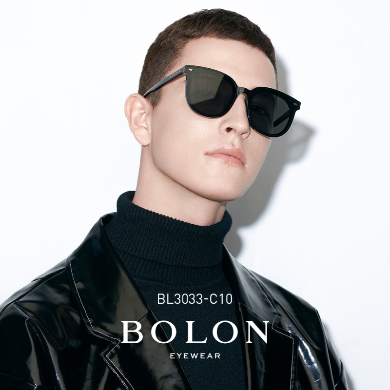 bolon暴龙眼镜2021新品板材太阳镜女猫眼韩版大框偏光墨镜bl3033