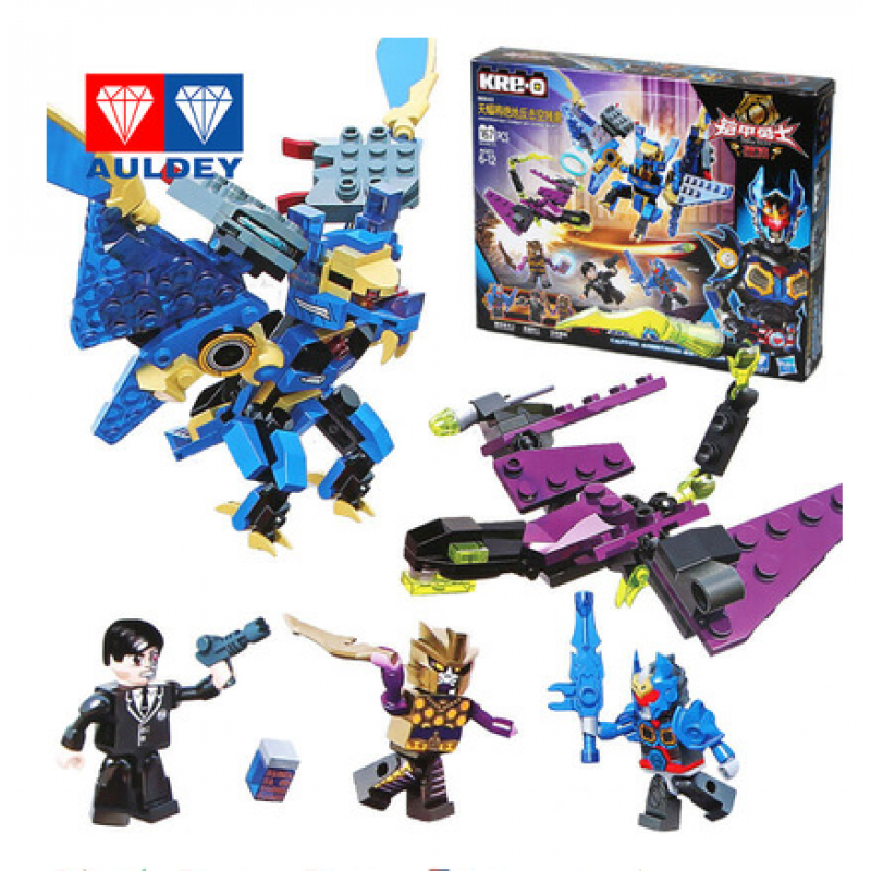 铠甲勇士4捕将乐高式拼装酷垒拼插积木玩具公仔人偶全套卡魄锐夫 积木