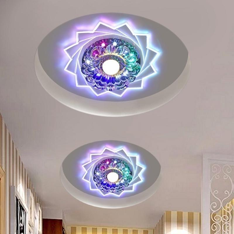 LED3W单色暖光 暗装需吊顶开孔5-10厘米 led水晶过道灯走廊灯玄关灯门厅灯客厅嵌入式天花灯射灯吸顶灯