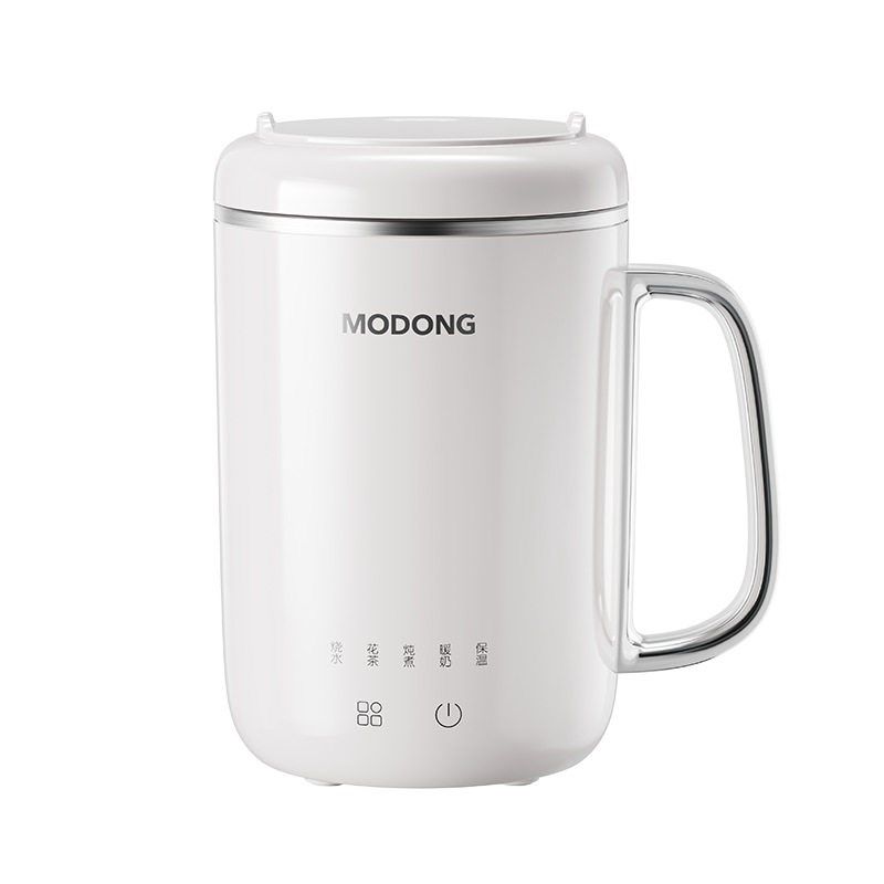 摩动（modong）304不锈钢迷你养生便携式旅行办公电热水杯 450ml MD-DB14 （单机款无滤网）高清大图