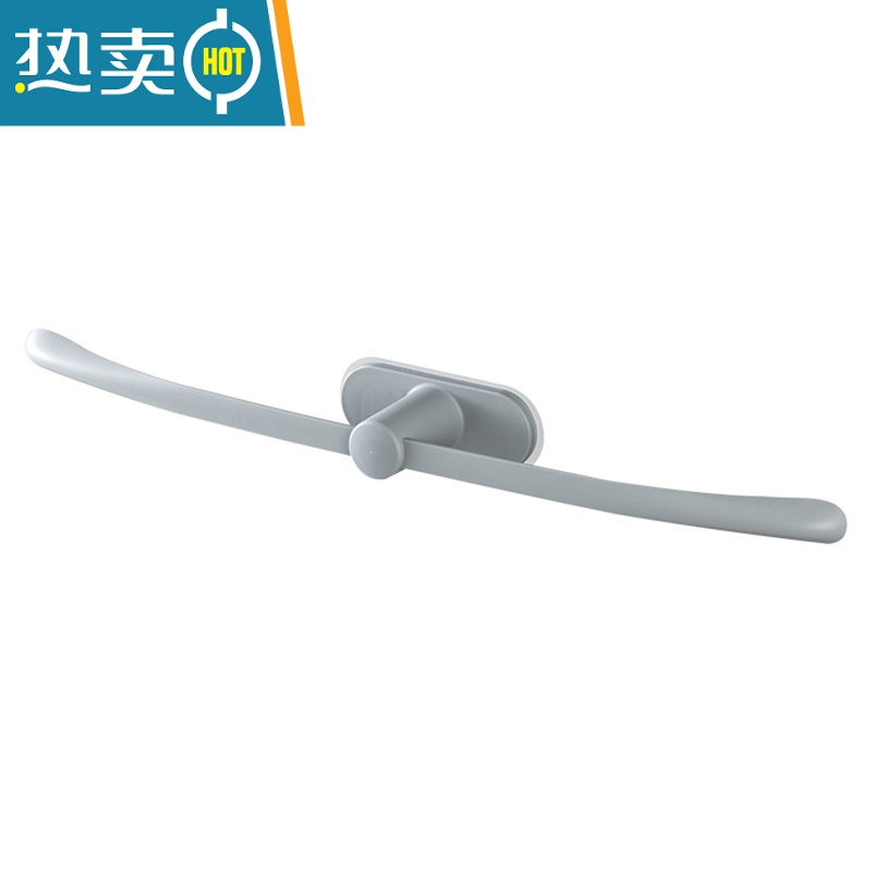 敬平简约毛巾架卫生间收纳置物架浴室免打孔塑料创意单杆浴巾挂架 白色[1个装]浴室置物架高清大图