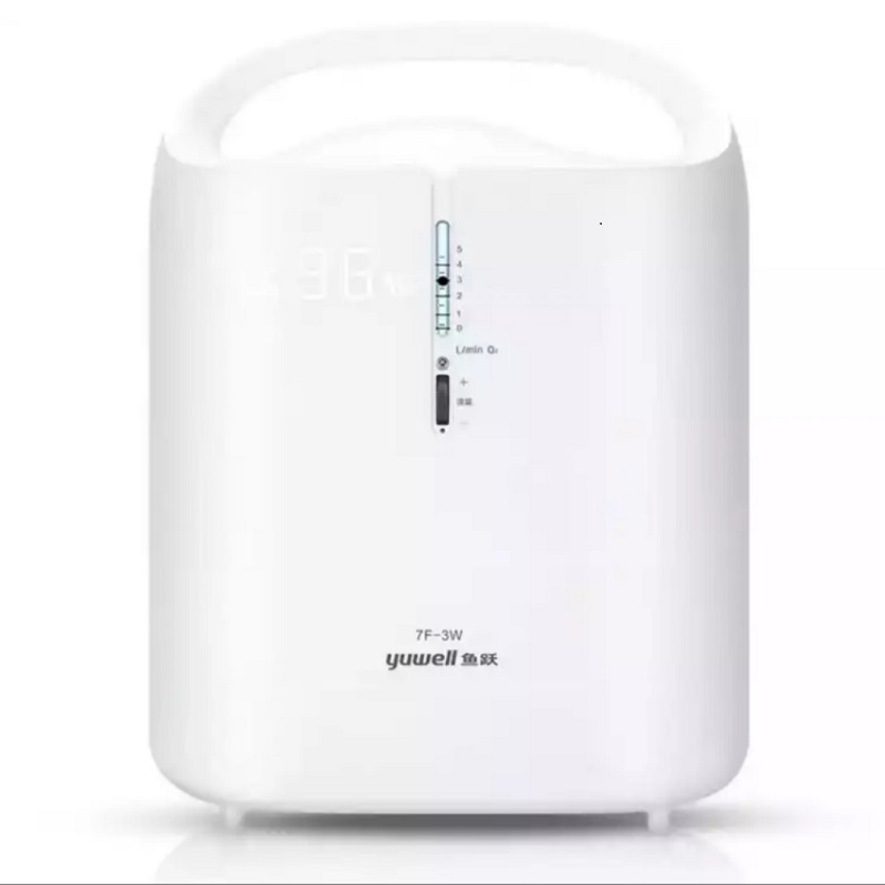 鱼跃(Yuwell)小型便携式分子筛制氧机医用级3升l带雾化一体机超静音7F-3W(雾化功能+氧浓度实时显示+遥控功能)