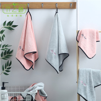 竹之锦 毛巾家纺 极细纤维干发毛巾2条装 成人女士干发巾 速吸速干 37×76cm