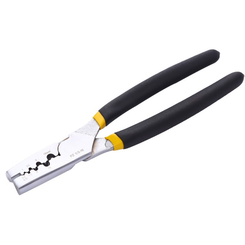 欧克(Ouke)工业级压线钳 鳄鱼嘴小型压线钳 套管型形端子用钳(8英寸200mmOK-3999)高清大图