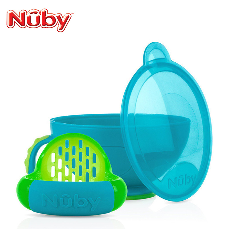 努比(Nuby)宝宝PP食物研磨器--蓝色 适用年龄:6个月以上