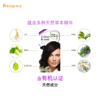 【Hairwonder丽盈染发剂黑色 植物 草本精华】荷兰原装进口 天然有机染发剂染发霜黑色 1#升级版 保税仓发货