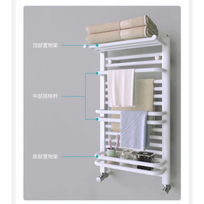 欧比亚 小背篓暖气片 散热器 钢制大户型款 白色 80*50cm 一个