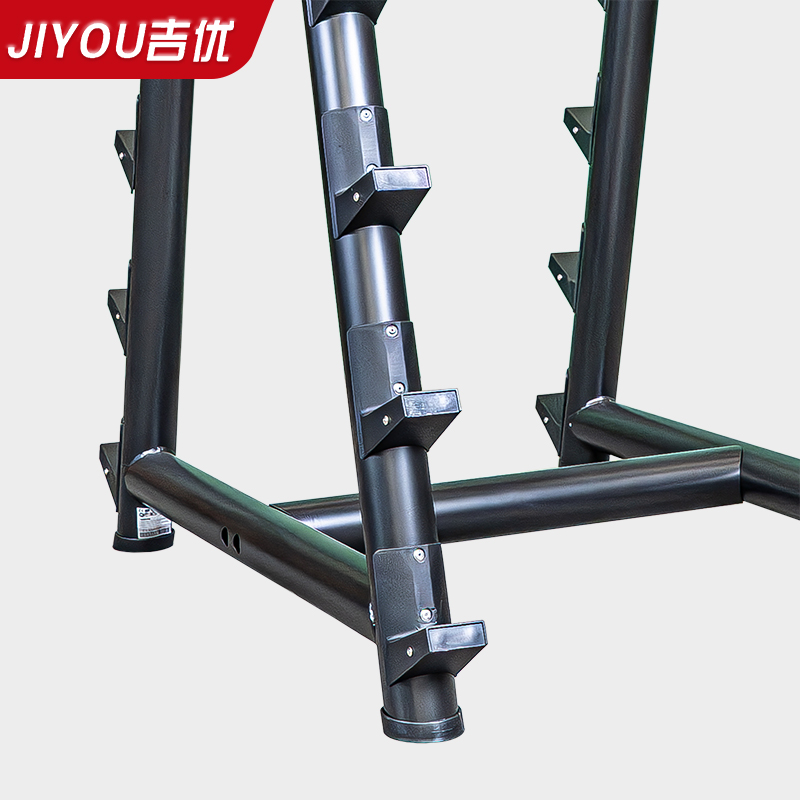 吉优JY-F65商用杠铃架固定杠铃一体式架健身房专用含安装高清大图