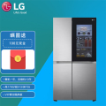 LG S651S78 655L对开门冰箱 门中门透视窗 多维风幕 直驱变频风冷无霜冰箱 双风系 钛空银