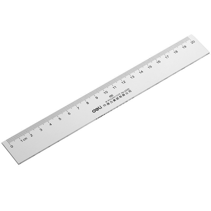 得力 6220 直尺 20cm (单位:只) 透明 (1把价格)