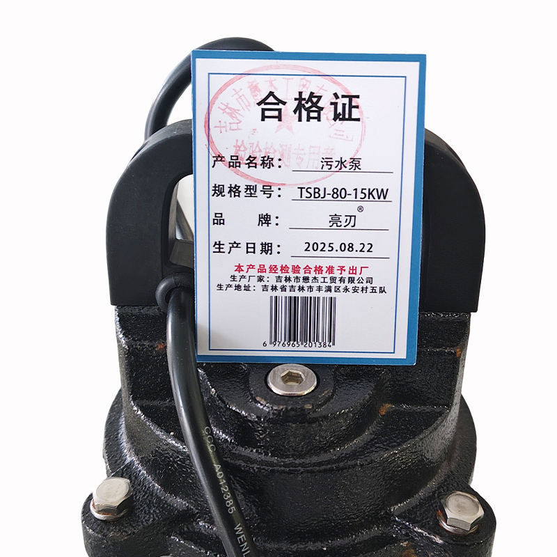 亮刃 污水泵 TSBJ-80-15KW 台高清大图