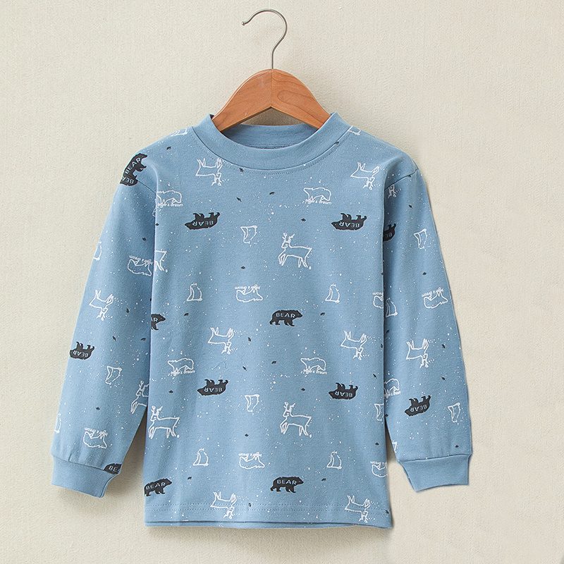 儿童内衣纯棉男童女童秋衣纯棉毛衫大童单件上衣春秋宝宝睡衣