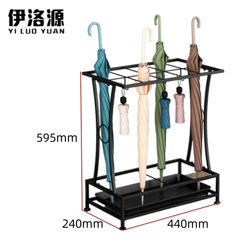 伊洛源 雨伞架展示架 10孔8钩440*240*595mm个 多规格