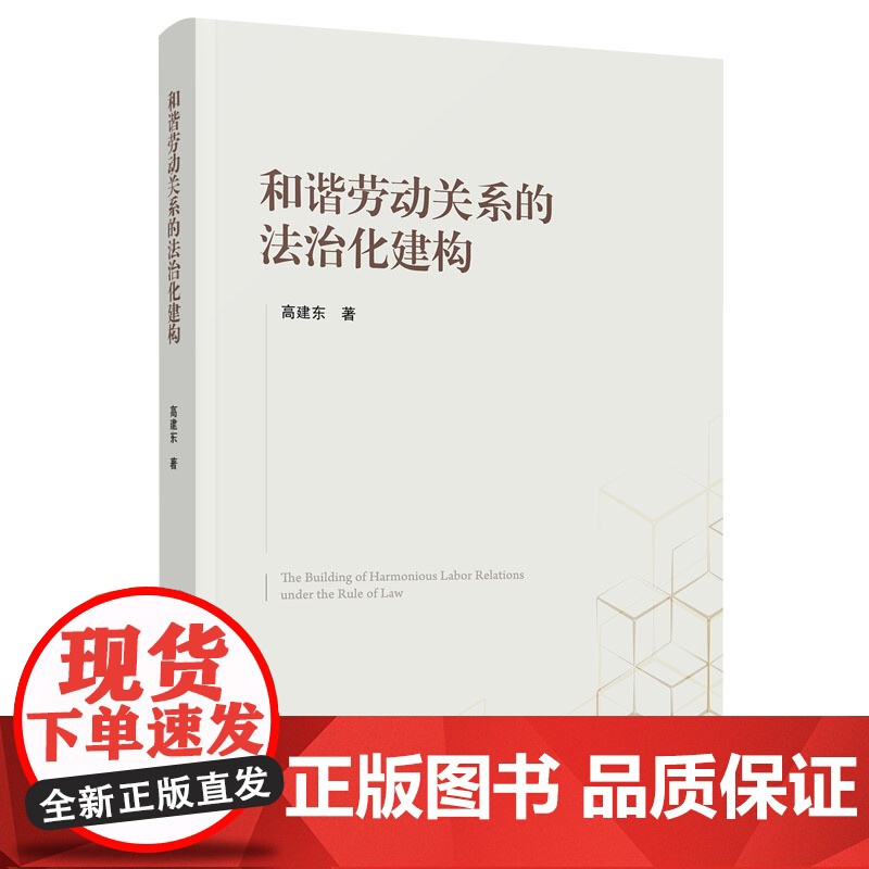 正版 和谐劳动关系的法治化建构 高建东著 人民出版社