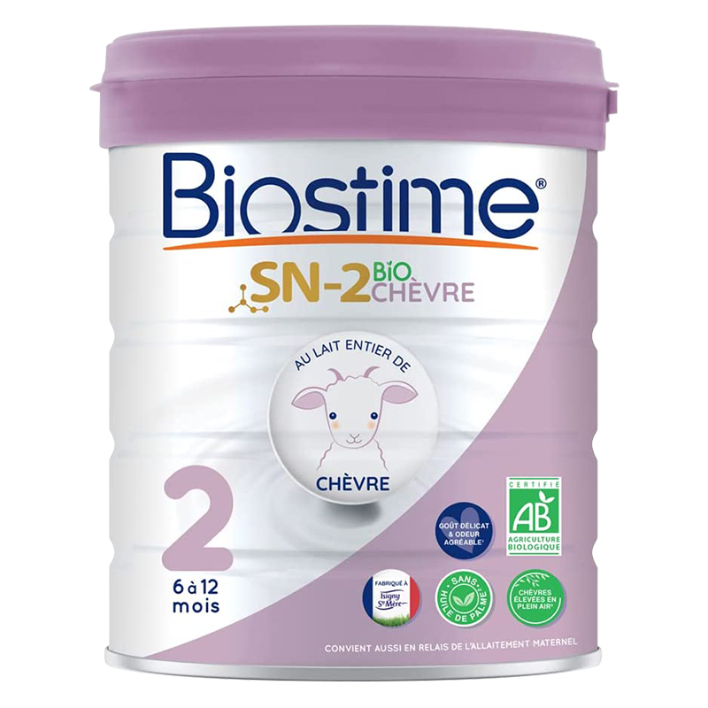 法国版合生元(BIOSTIME)有机婴幼儿羊奶粉 2段(6-12个月) 800g/罐 三罐装