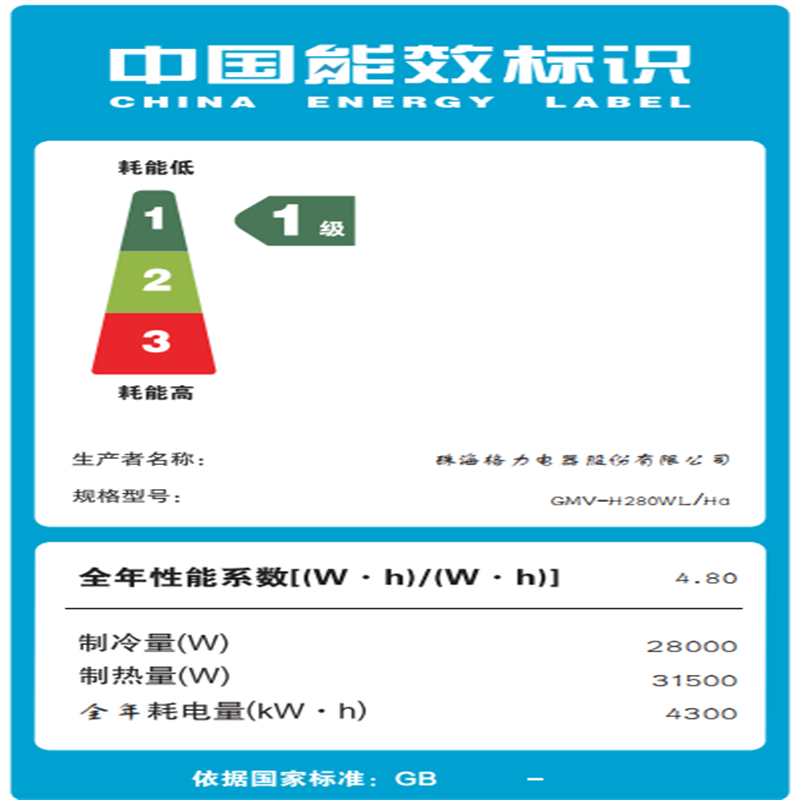 GREE/格力家用中央空调 11匹(11P) Star三代一拖六 GMV-H280WL/Ha 全直流变频小多联高清大图