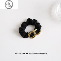 JiMi高级感~ins简约金属小肠发圈头饰女网红气质扎头发皮筋发绳头绳