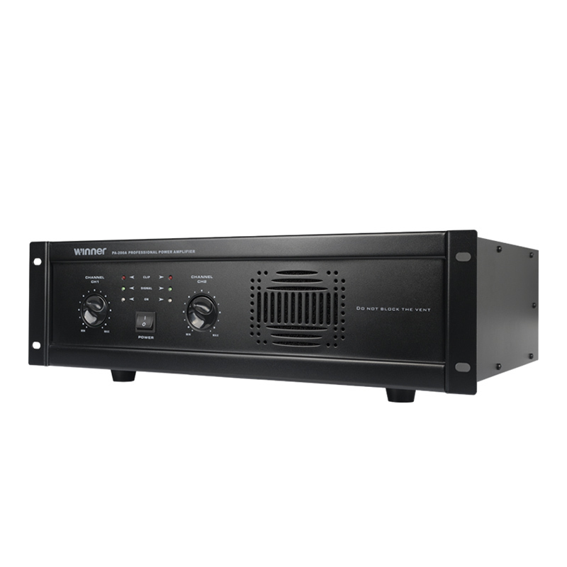 Winner/天逸 PA-200A 专业功放 两通纯后级大功率数字舞台会议KTV功放机