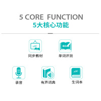 PANDA熊猫F-396数码复读机英语学习小学学生便携视频可视同步教材插卡mp3小学生初中生智能数码录音学习机播放器红色