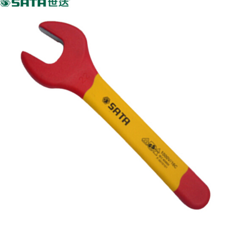 世达 SATA 41316 注塑型双色VDE绝缘开口扳手 电工扳手 16mm