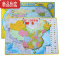 真智力磁性中国地图拼图加厚大号中学生磁力世界地理行政区地形益智玩具 小号中国地图加厚29*20.5CM磁性玩具