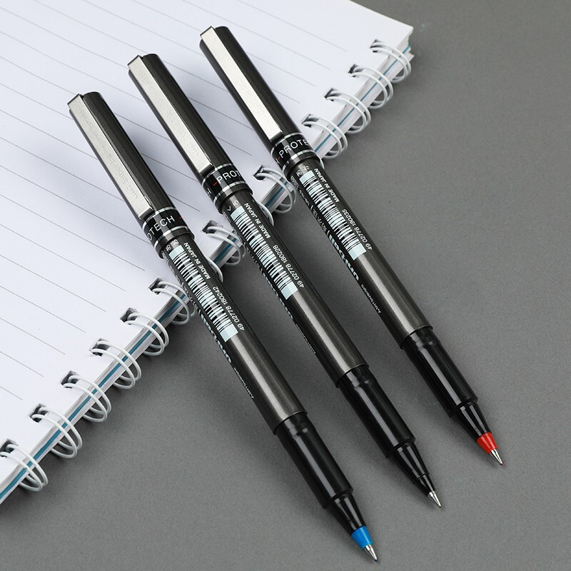 三菱ub155直液中性笔走珠笔05mm10支盒学生考试用笔耐水耐晒办公签字