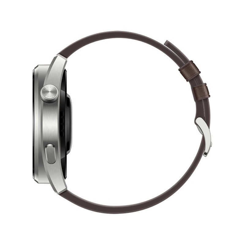 [新品 时尚款]HUAWEI WATCH 3 Pro 48mm eSIM独立通话智能手表 钛金属材质 心脏与呼吸健康管理 5天强劲续航 体温检测 NFC支付 时尚款 棕色真皮表带