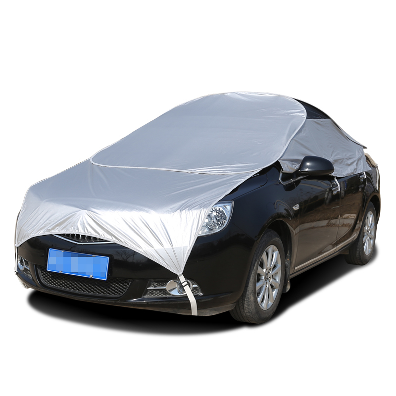 汽车车衣车罩防晒防雨汽车折叠半罩夏季遮阳档隔热防尘车用品通用