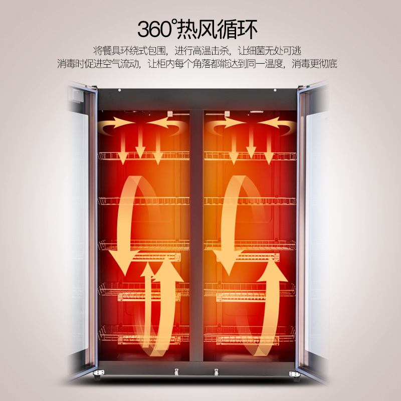 凡萨帝(fasato)YTP910B-J商用消毒柜立式碗柜餐具消毒柜 910L家用大容量厨房食堂餐厅保洁柜商用柜