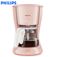 飞利浦（PHILIPS） 咖啡机 HD7431/30 家用型智能科技美式滴漏式半自动咖啡壶 粉色塑料机身