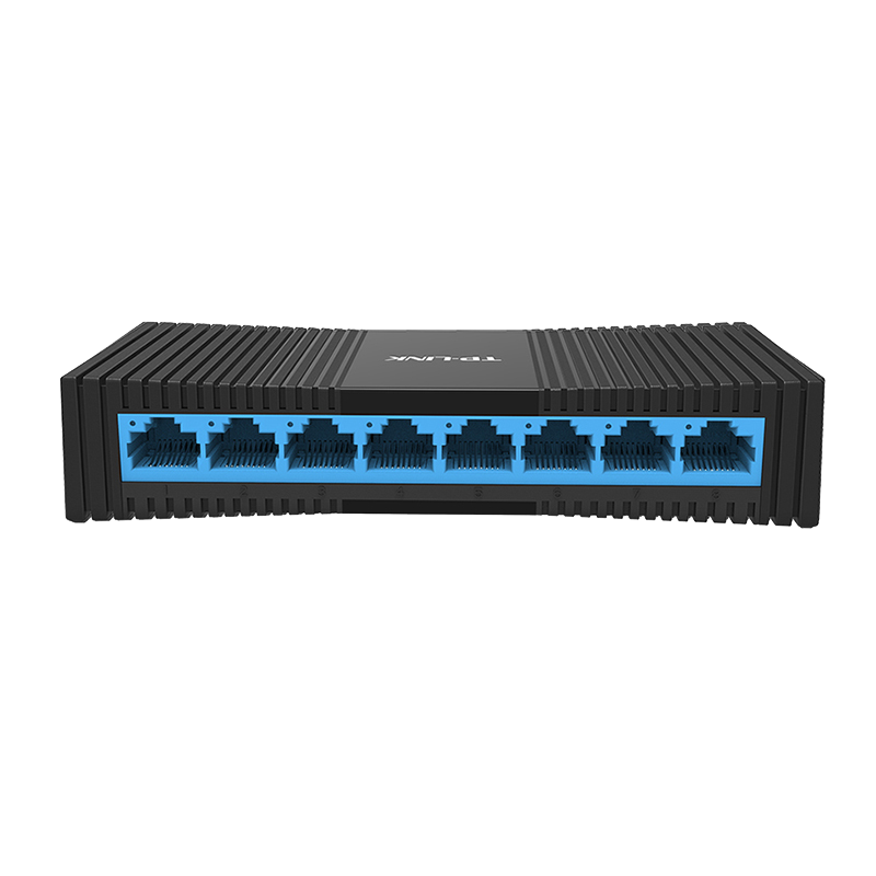 TP-LINK 8口百兆交换机 TL-SF1008+ 监控网络网线分线器 家用宿舍分流器 8口10/100M以太网交换机
