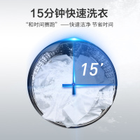 威力 10公斤变频全自动滚筒洗衣机超薄机身蒸汽除菌洗高温筒自洁一级能效 15分钟快洗 XQG100-1016DPX钛金灰