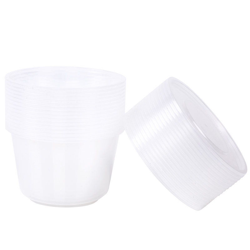 美丽雅maryya 圆形带盖一次性保鲜盒 打包盒餐盒550ml*15套 国产一次性碗透明一次性使用高清大图