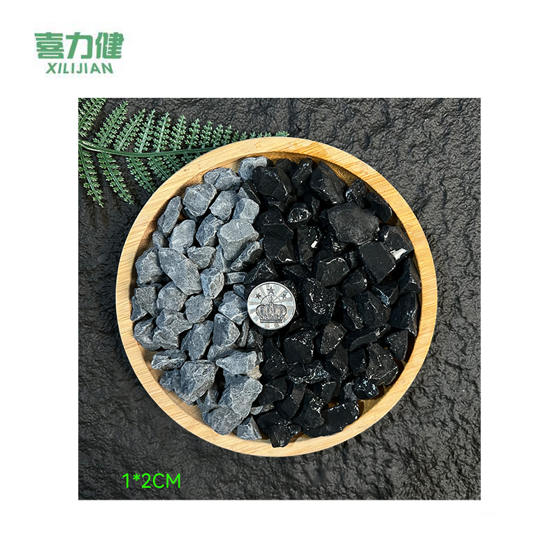 喜力健 水洗黑色砾石 1*2CM-黑灰色 袋高清大图