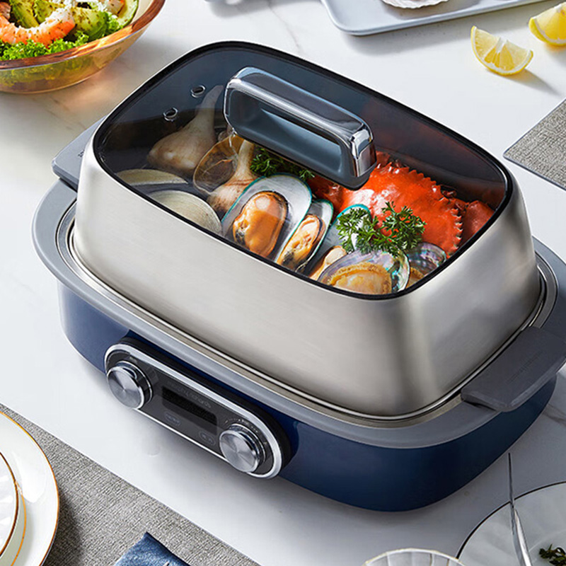 摩飞电蒸锅双层同蒸快速蒸炖火力强劲均匀速热材质厚实MR1168高清大图