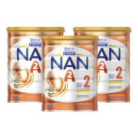 澳洲发/3罐装-雀巢(Nestle)能恩NAN A2婴幼儿奶粉2段800g/罐装A2蛋白进口婴幼儿二段奶粉效期到22.7