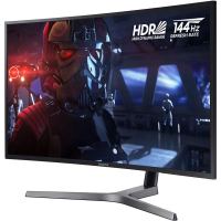 三星(SAMSUNG)C27HG70QQC 26.9英寸 2K高分液晶曲面显示器 144HZ专业电竞 量子点 电脑显示屏(HDMI*2+DP+音频)